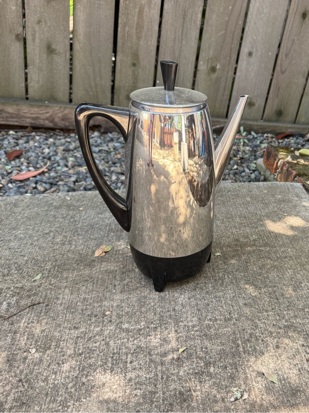 Farberware Silver and Black Stainless Coffee Percolator